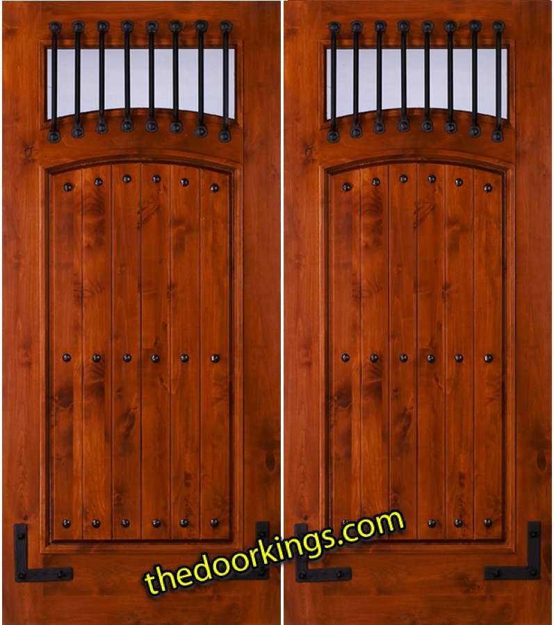 sw64 knotty alder double door